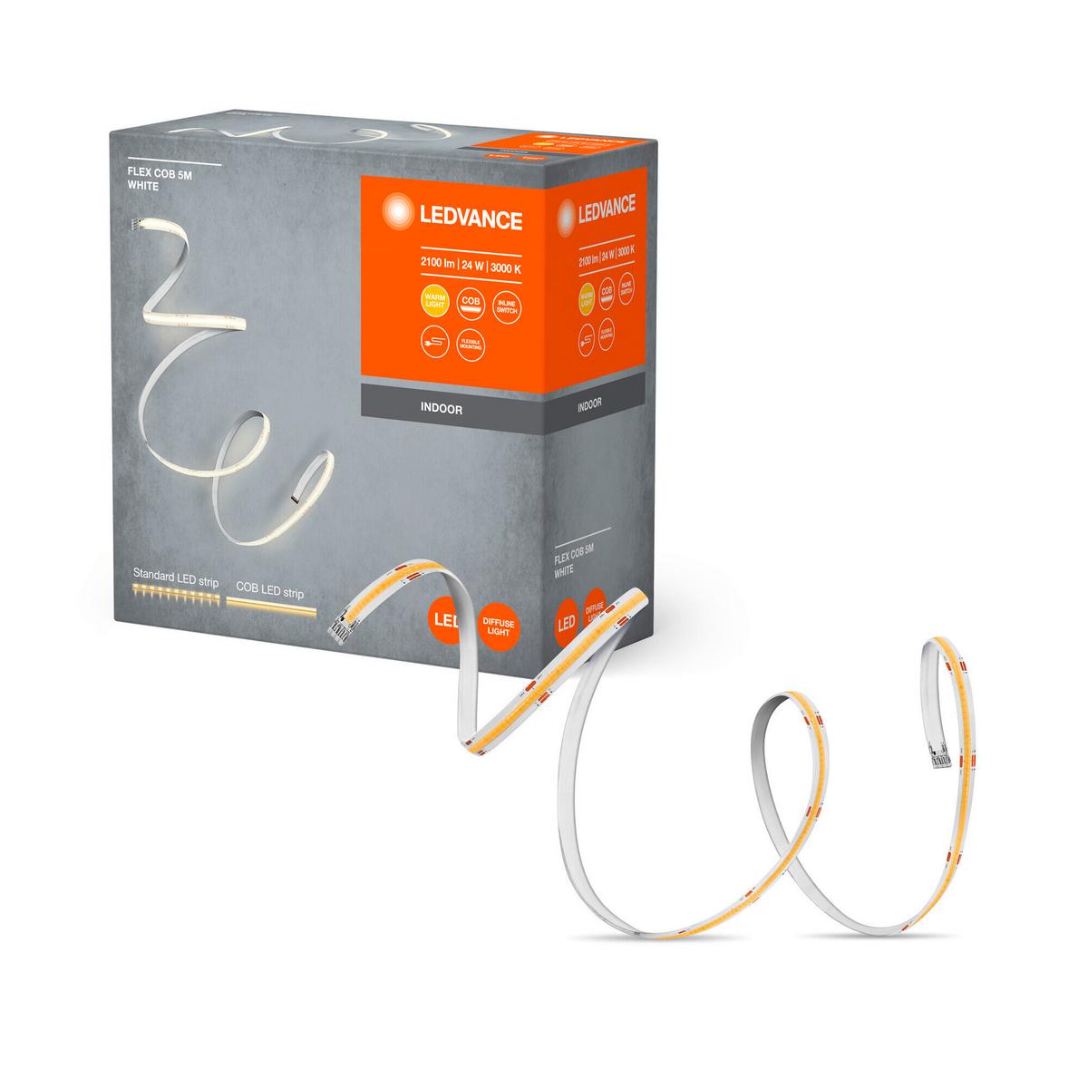 Led-streifen Cob Warmweiß L: 5 M - Gelb, Basics, Kunststoff (500/0,8/0,16cm) - Ledvance