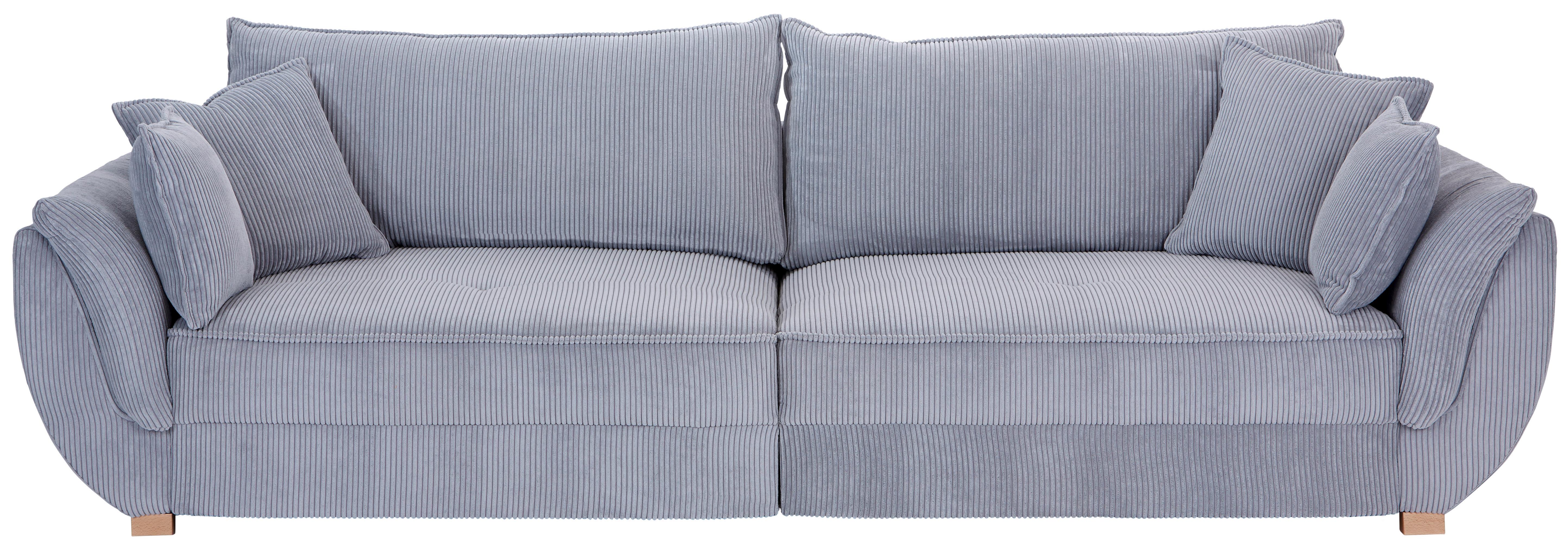 Big Sofa mit Schlaffunktion Guarda B: 301 cm Hellgrau
