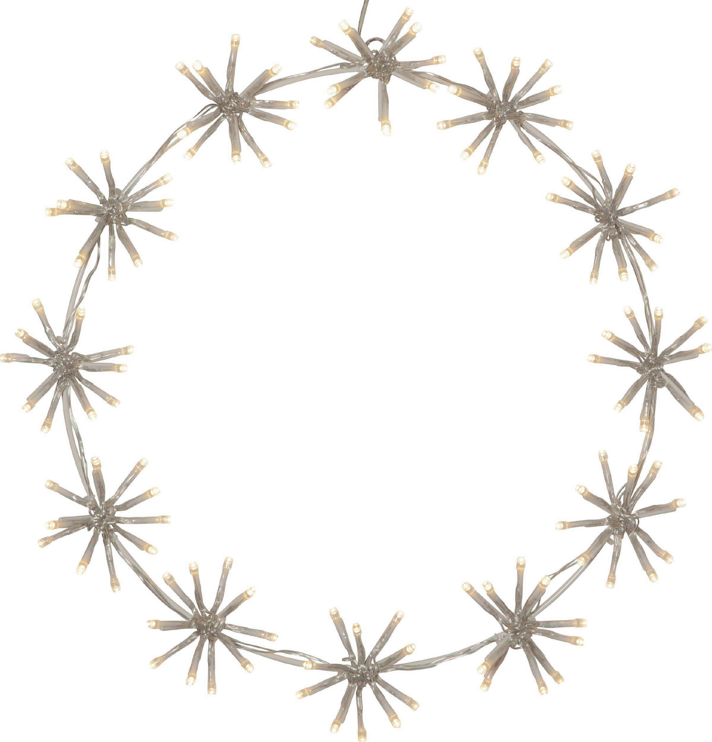 LED-Dekoleuchte 411555 LED-Kranz Flower Ring