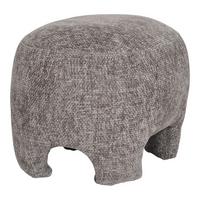 Pouf Nazare Grau, B/h/t: 53x38x41cm - Grau, Basics, Textil (53/38/41cm)