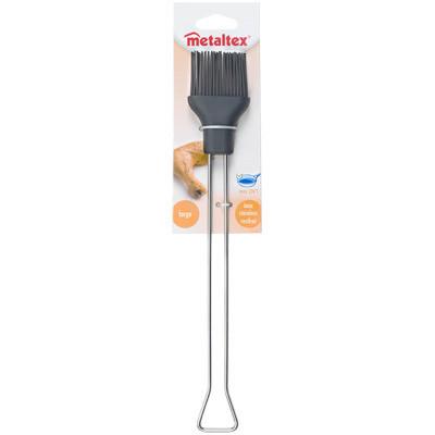GRILLPINSEL 252537000 CHICA - Silberfarben, Basics, Kunststoff/Metall (5/30,5/1,7cm) - Metaltex