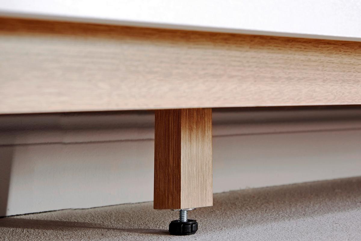 Sideboard 160 cm Libre Sb 160 Weiß/Eichefarben - Eichefarben/Weiß, KONVENTIONELL, Holzwerkstoff (160/77/39cm) - Livetastic