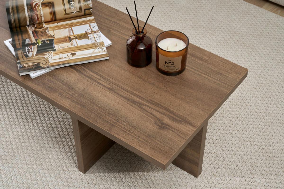 COUCHTISCH Wallnussfarfben B: 120cm - Walnussfarben, MODERN, Holzwerkstoff (120/30/45cm)