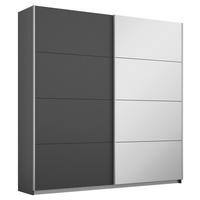 Schwebetürenschrank Subito - Silberfarben/Graphitfarben, MODERN, Holzwerkstoff (181/197/61cm) - Rauch Möbel