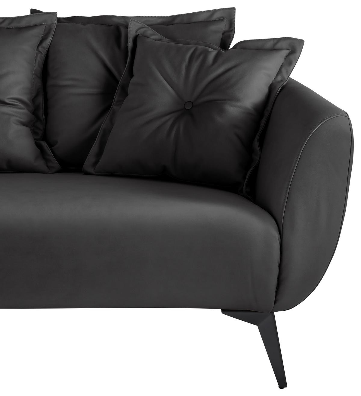 Ecksofa Baggio Schwarz S: 162x277 cm - Schwarz, MODERN, Textil (162/277cm) - Livetastic