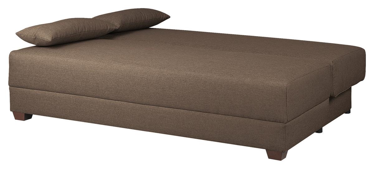 Schlafsofa Dingo, Braun B: 202 cm - Dunkelbraun/Braun, Design, Textil (202/85/110cm) - MID.YOU