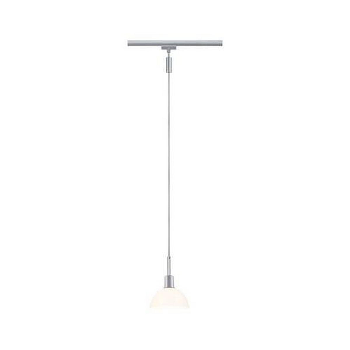 Schienensystem Urail Hängeleuchte 96972, Dimmbar - Chromfarben/Opal, Basics, Glas/Metall (14/140cm) - Paulmann