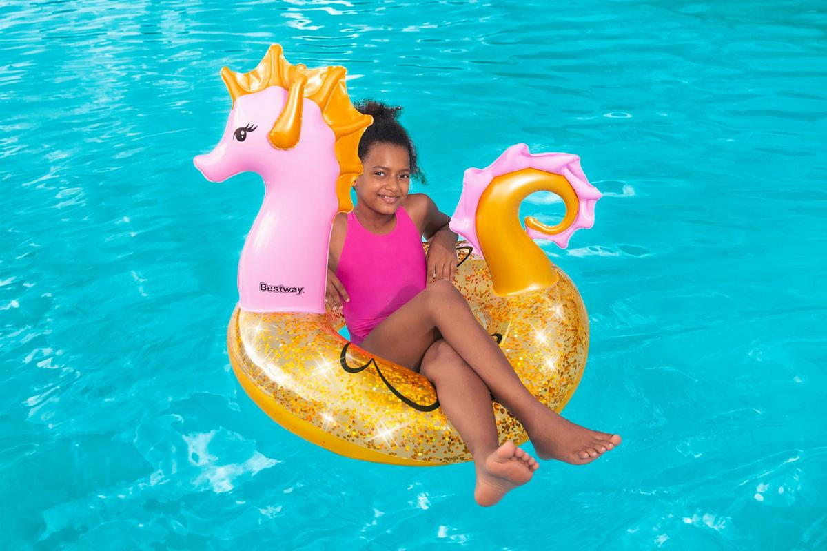 Schwimmreifen für Kinder Ø 84 cm, Seepferdchen - Pink/Orange, LIFESTYLE, Kunststoff (104,5/84/76cm) - Bestway