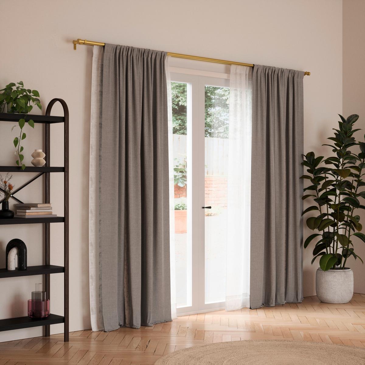 ZÁVESOVÁ TYČ CAPPA - mosadzná, Konventionell, kov (170cm) - Umbra