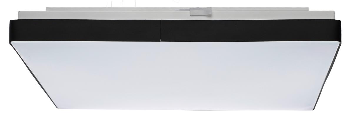 STROPNÍ LED SVÍTIDLO JANNEK - bílá/černá, Moderní, kov/plast (33/33/5,5cm) - Premium Living