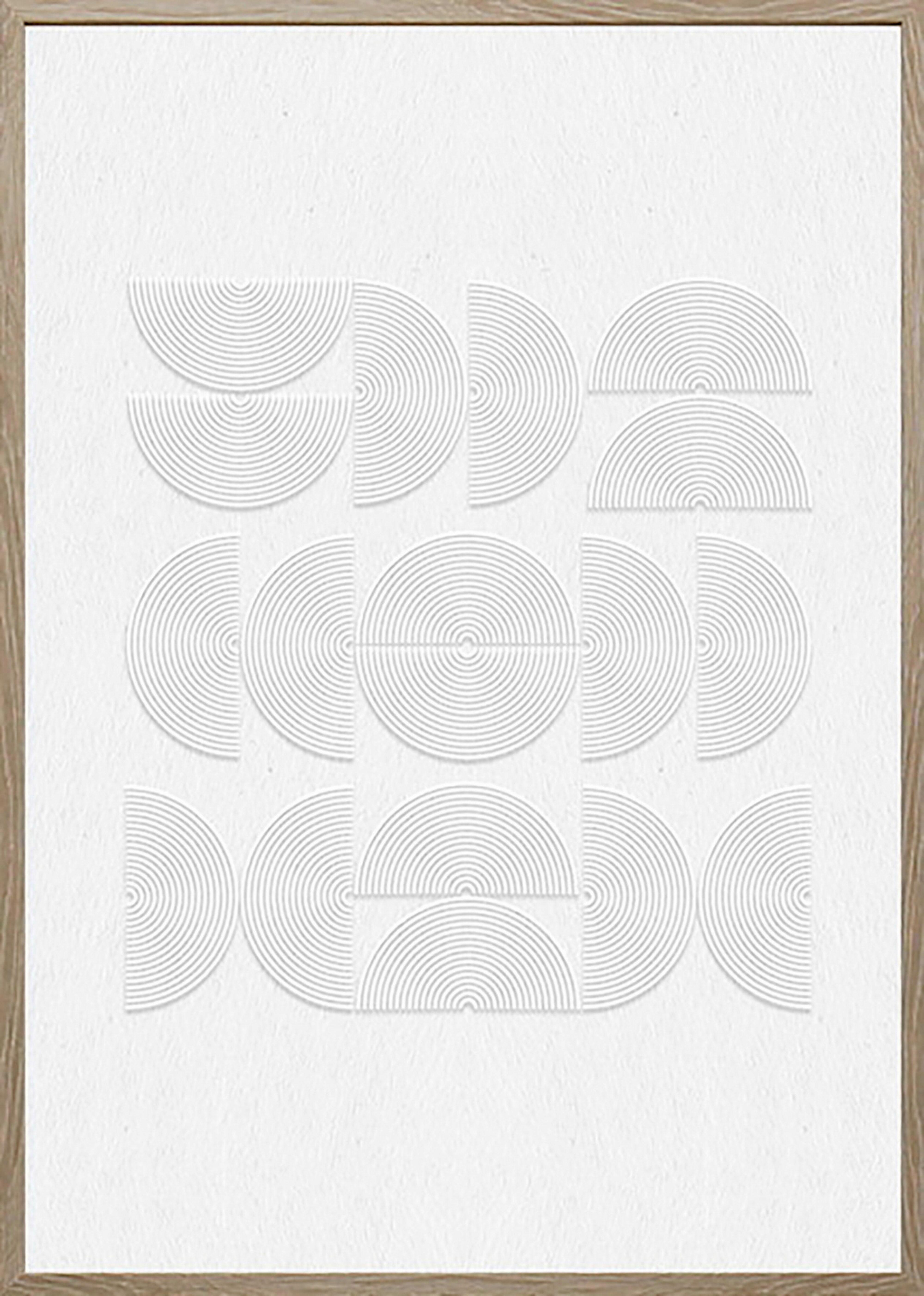 Obraz na plátně MIKE, 50x70x2,2cm - bílá/přírodní barvy, Moderní, kompozitní dřevo/plast (50/70/2,2cm) - Mömax