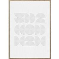 Obraz na plátně MIKE, 50x70x2,2cm - bílá/přírodní barvy, Moderní, kompozitní dřevo/plast (50/70/2,2cm) - Mömax