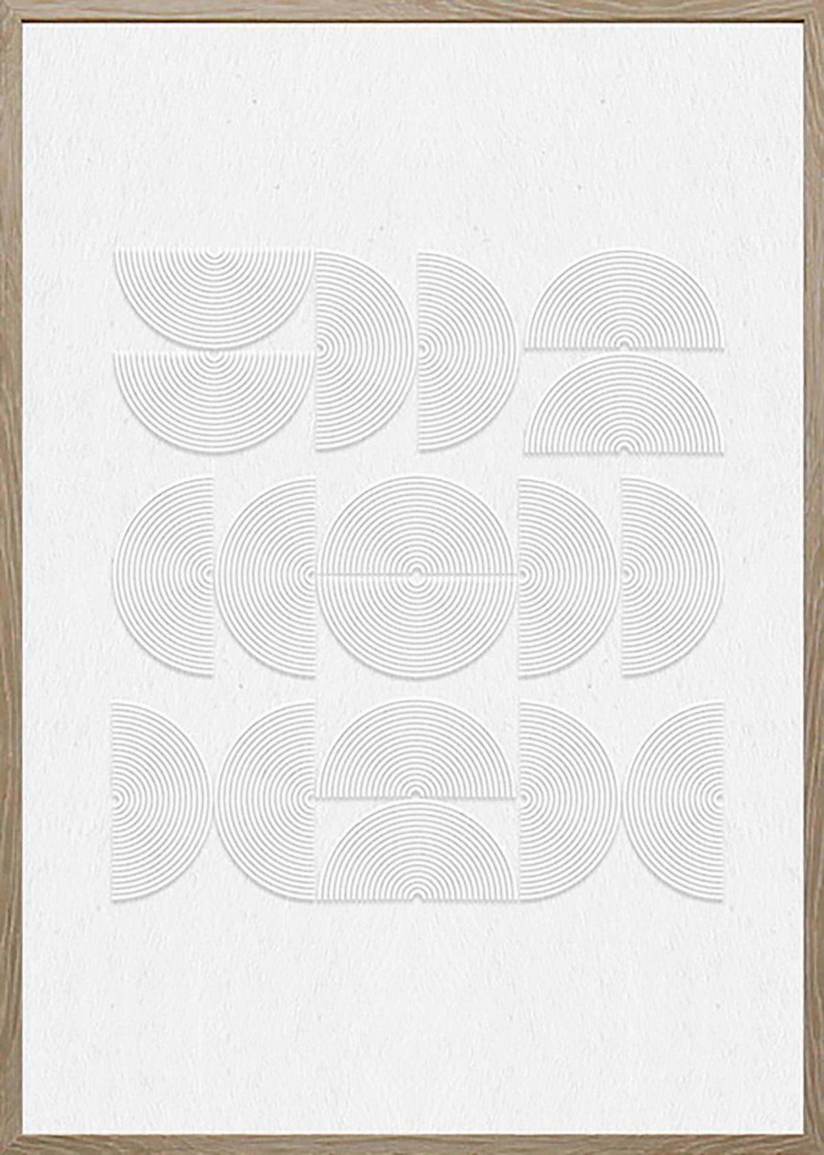 Obraz na plátně MIKE, 50x70x2,2cm - bílá/přírodní barvy, Moderní, kompozitní dřevo/plast (50/70/2,2cm) - Mömax