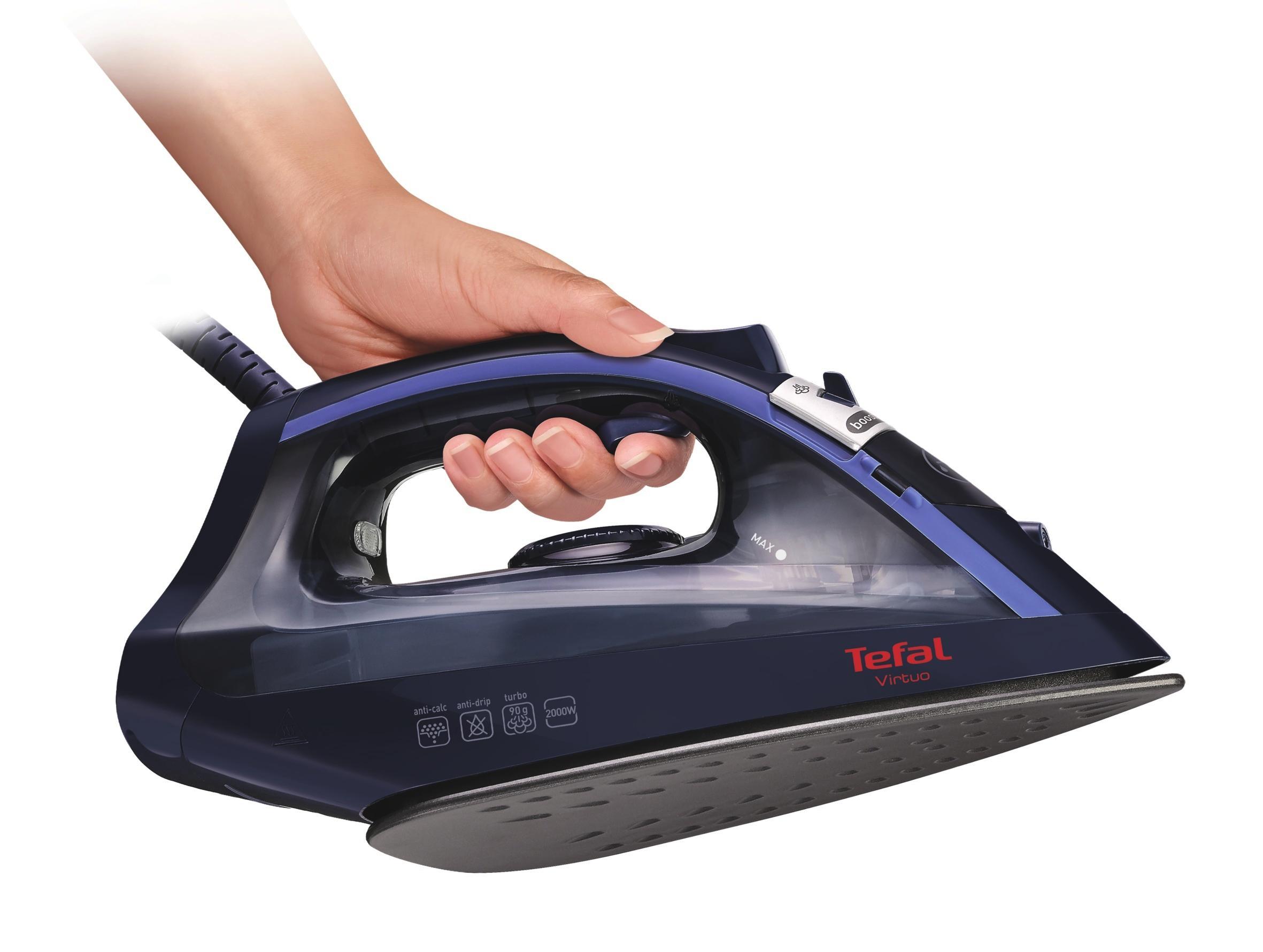 Dampfbügeleisen Fv1713 - Blau/Schwarz, Basics, Kunststoff/Metall (13/16/29cm) - Tefal