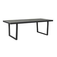 Gartentisch Sylt - Weiß/Naturfarben, MODERN, Kunststoff/Metall (220-330/75/100cm) - Beldano