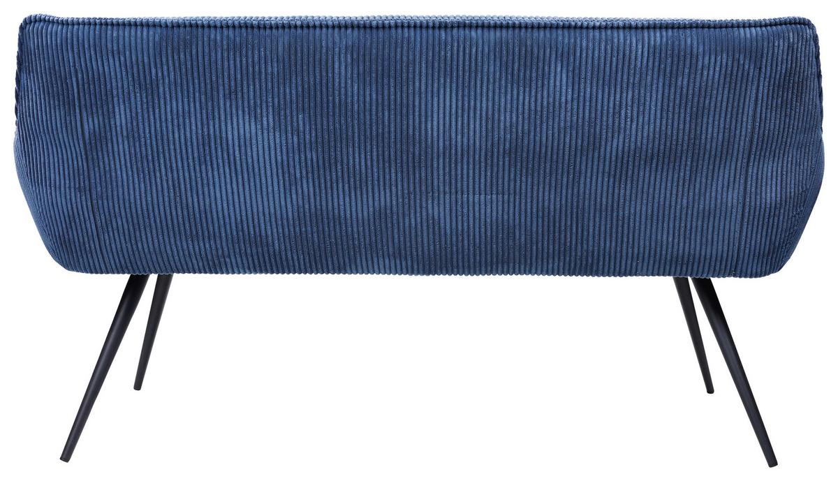 Sitzbank Blau Bursa 163x67x85 Cm - Blau/Beige, MODERN, Textil/Metall (163/67/85cm) - MID.YOU