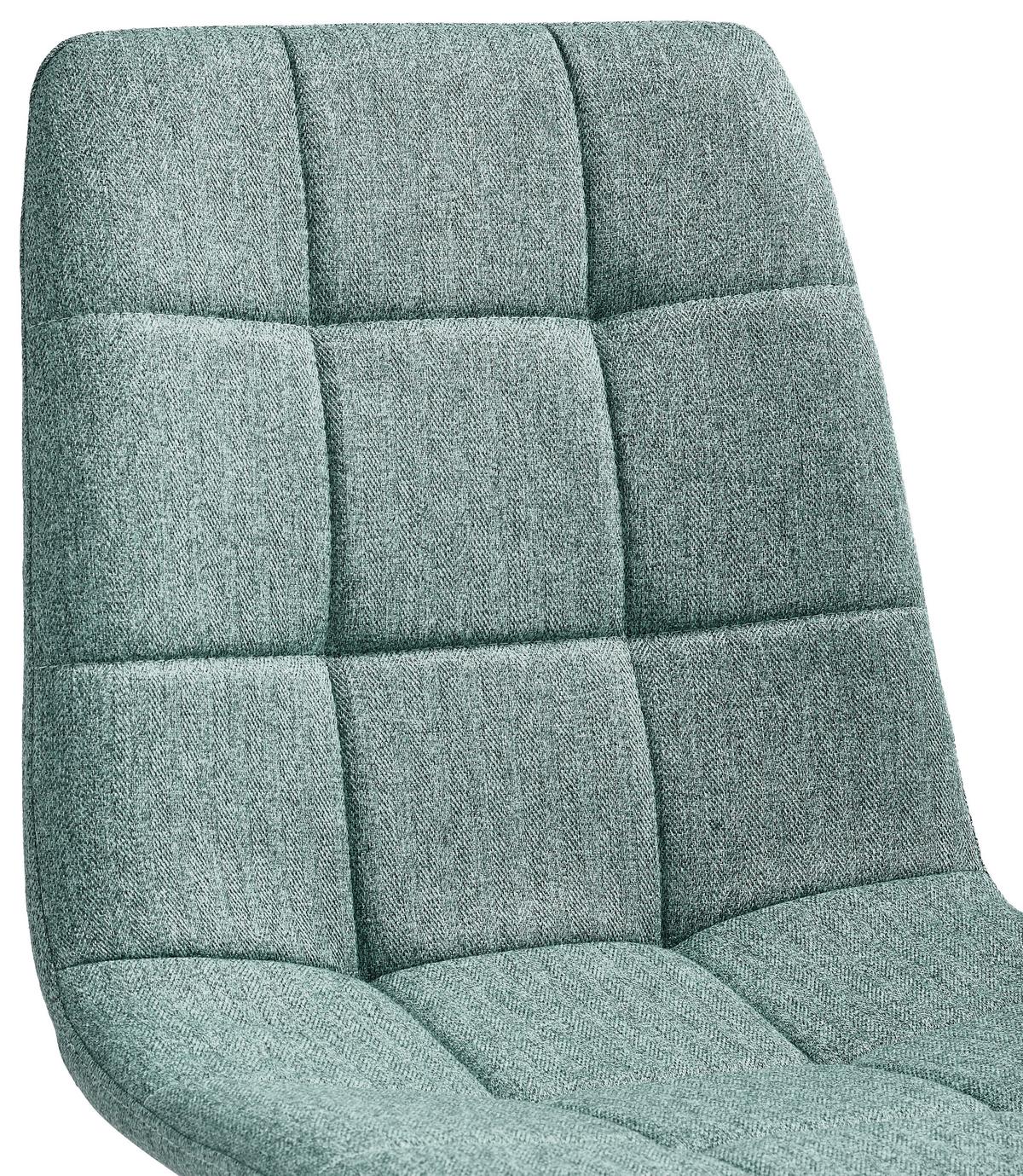 Esszimmerstuhl Empoli Grün/schwarz - Schwarz/Grau, LIFESTYLE, Textil/Metall (44,5/86/54,5cm) - Livetastic