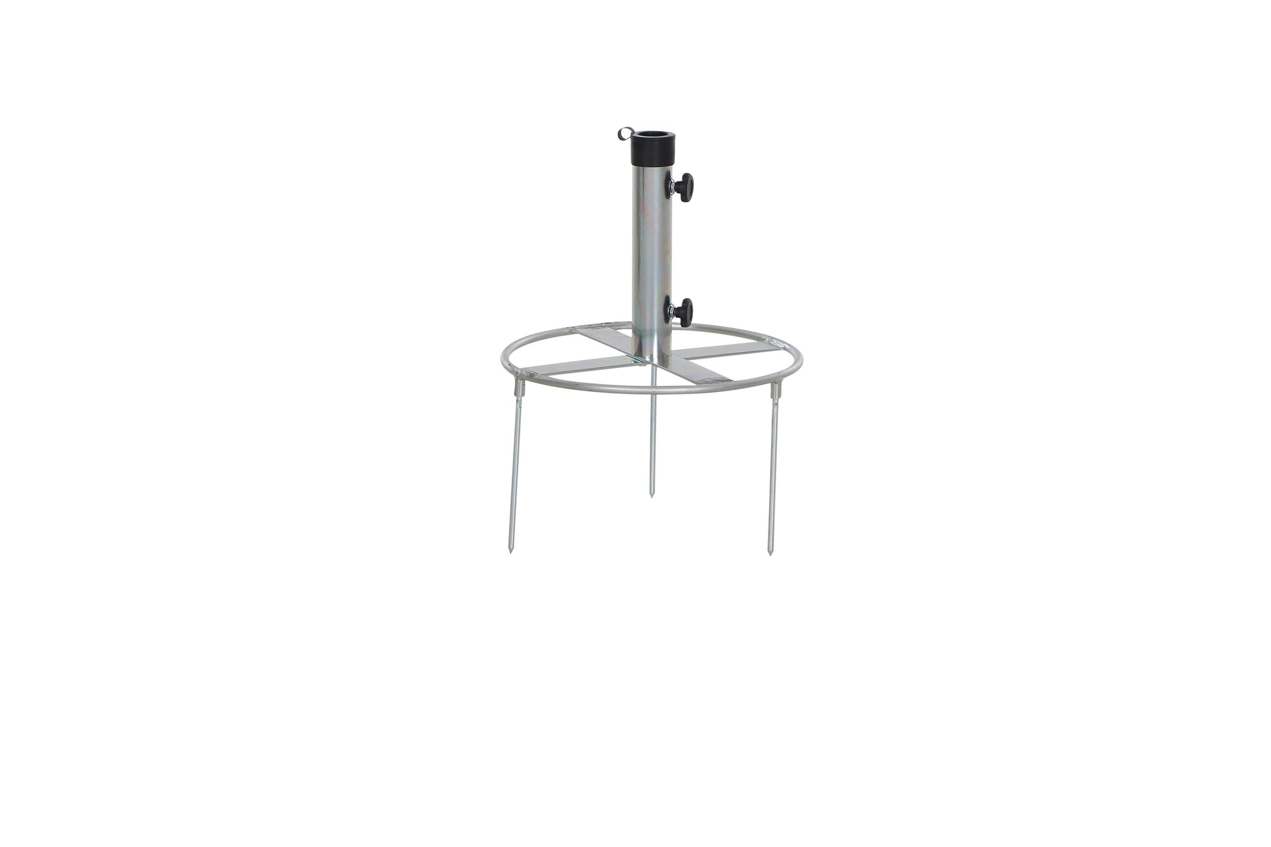 Sonnenschirmständer M35964 - Silberfarben, KONVENTIONELL, Metall (40/54/40cm) - Siena Garden