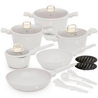 Kochtopfset 15--Teilig., Creme - Creme, Basics, Metall