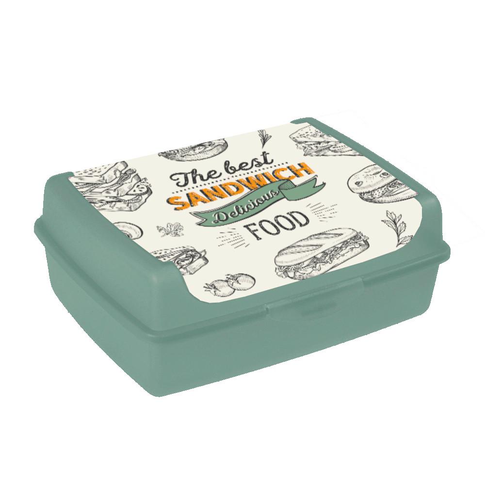 Jausenbox Grün Ca. 1 Liter, Ca. 17/13/7 Cm - Grün, KONVENTIONELL, Kunststoff (17/13/7cm)