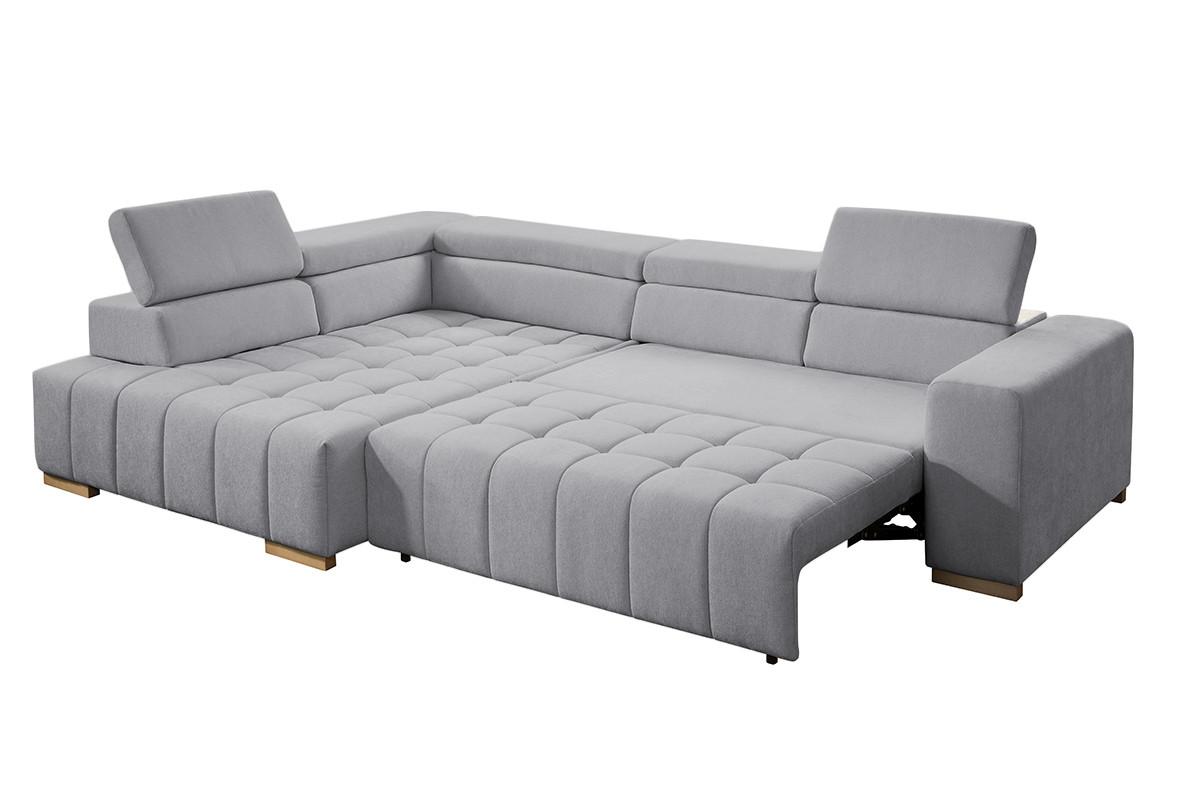 Ecksofa Elias Neu Grau S: 201x307 cm - Naturfarben/Grau, Design, Textil (201/307cm) - Livetastic