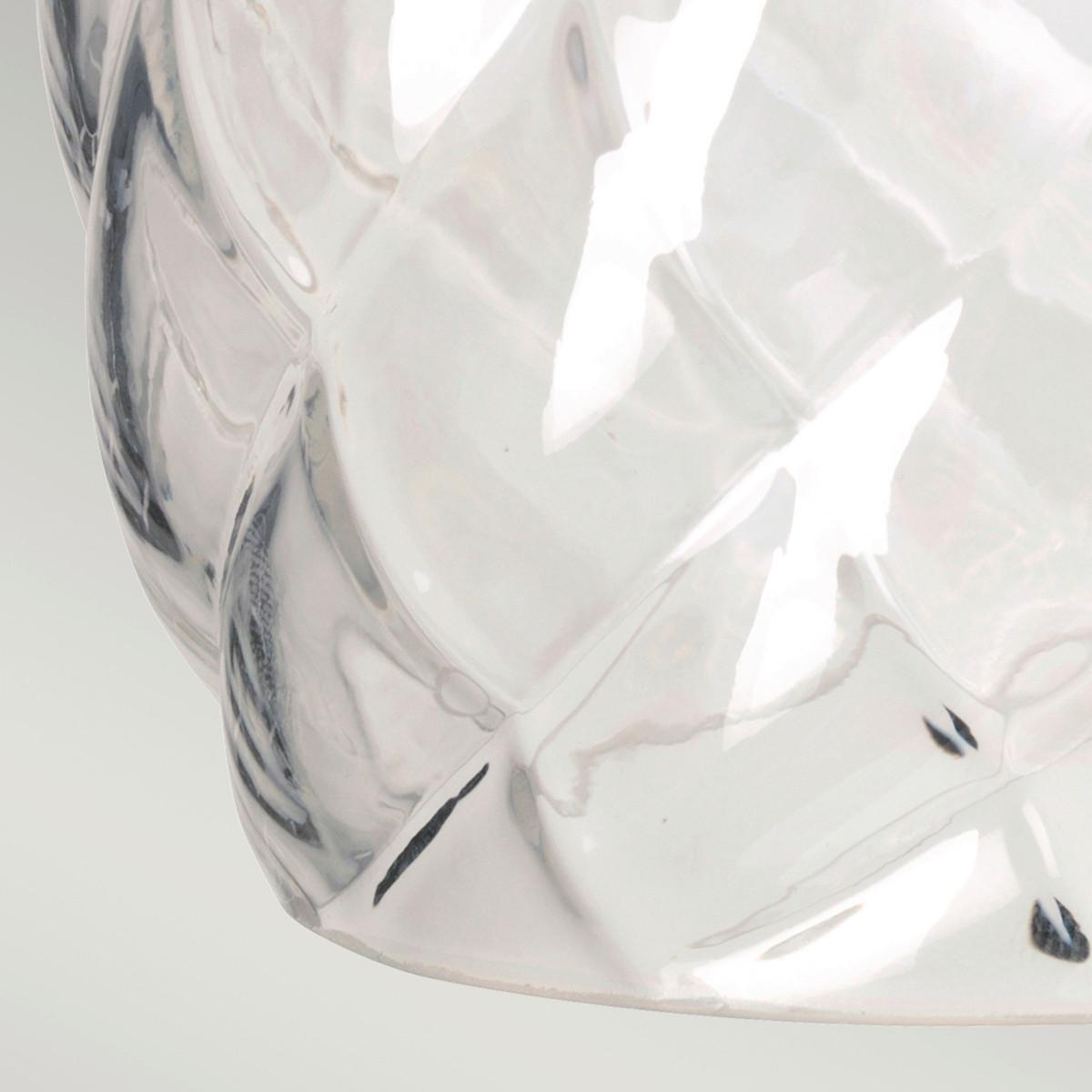 Bad-Wandleuchte Ip44 Nickelfarben L: 22 cm - Nickelfarben, LIFESTYLE, Glas/Metall (22/12,4/16.5cm) - Elstead Lighting