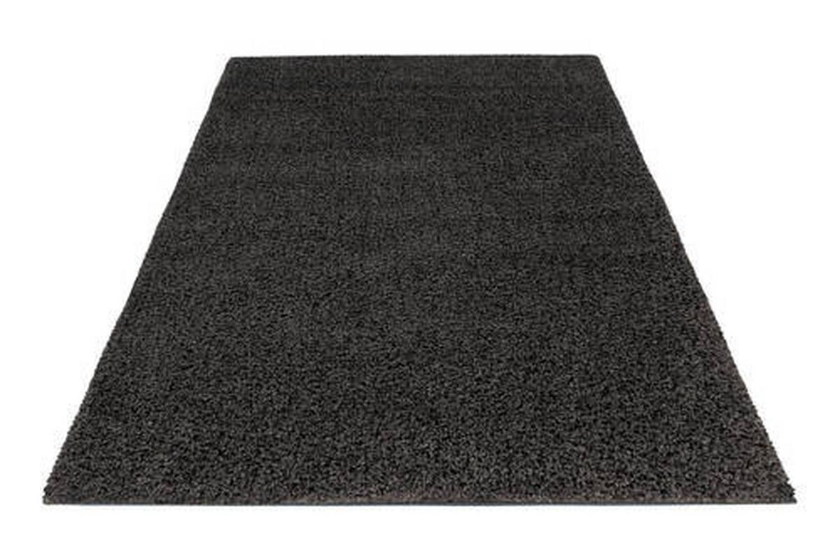 Hochflorteppich My Twist 215 - Anthrazit, Basics, Textil (80/150cm) - Obsession