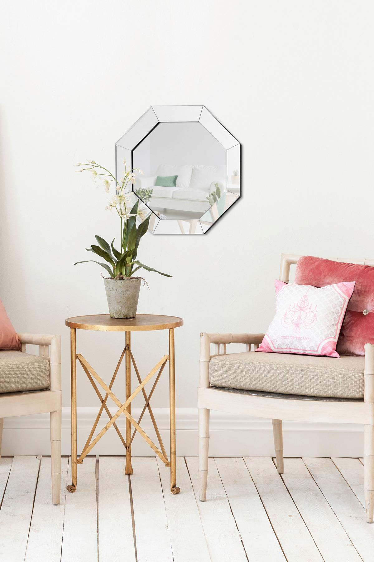 Wandspiegel Kronos 110 Silber - Silberfarben, Basics, Glas/Holzwerkstoff (60/60/4cm) - Kayoom