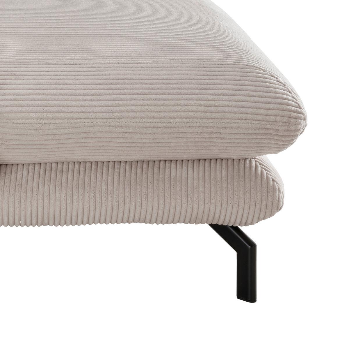 Polstersessel mit Armlehnen Lava Stoffbezug Beige - Beige/Schwarz, MODERN, Textil (111/101/167cm) - Livetastic