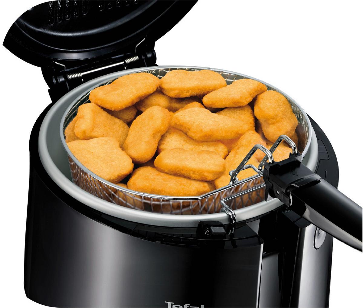 Fritteuse, 1,2kg Fassung,1900W Maxi Fry Ff1078 - Schwarz, Basics, Metall (35/35/26cm) - Tefal