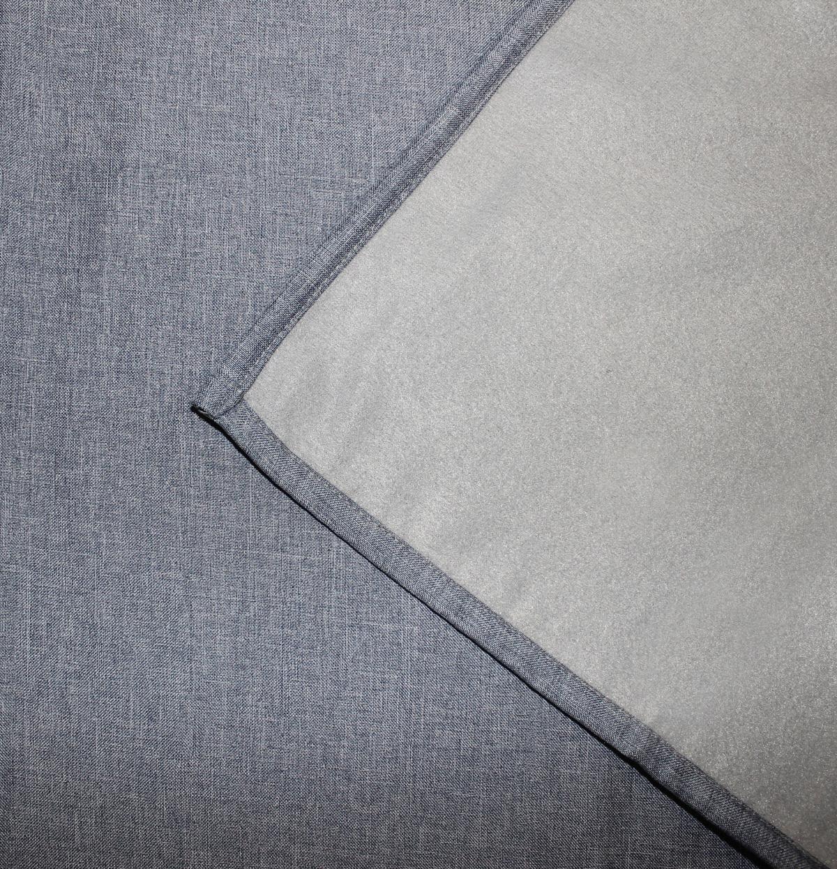WÄRMESCHUTZVORHANG Blau B: 135 cm - Blau, KONVENTIONELL, Textil (135/245cm)