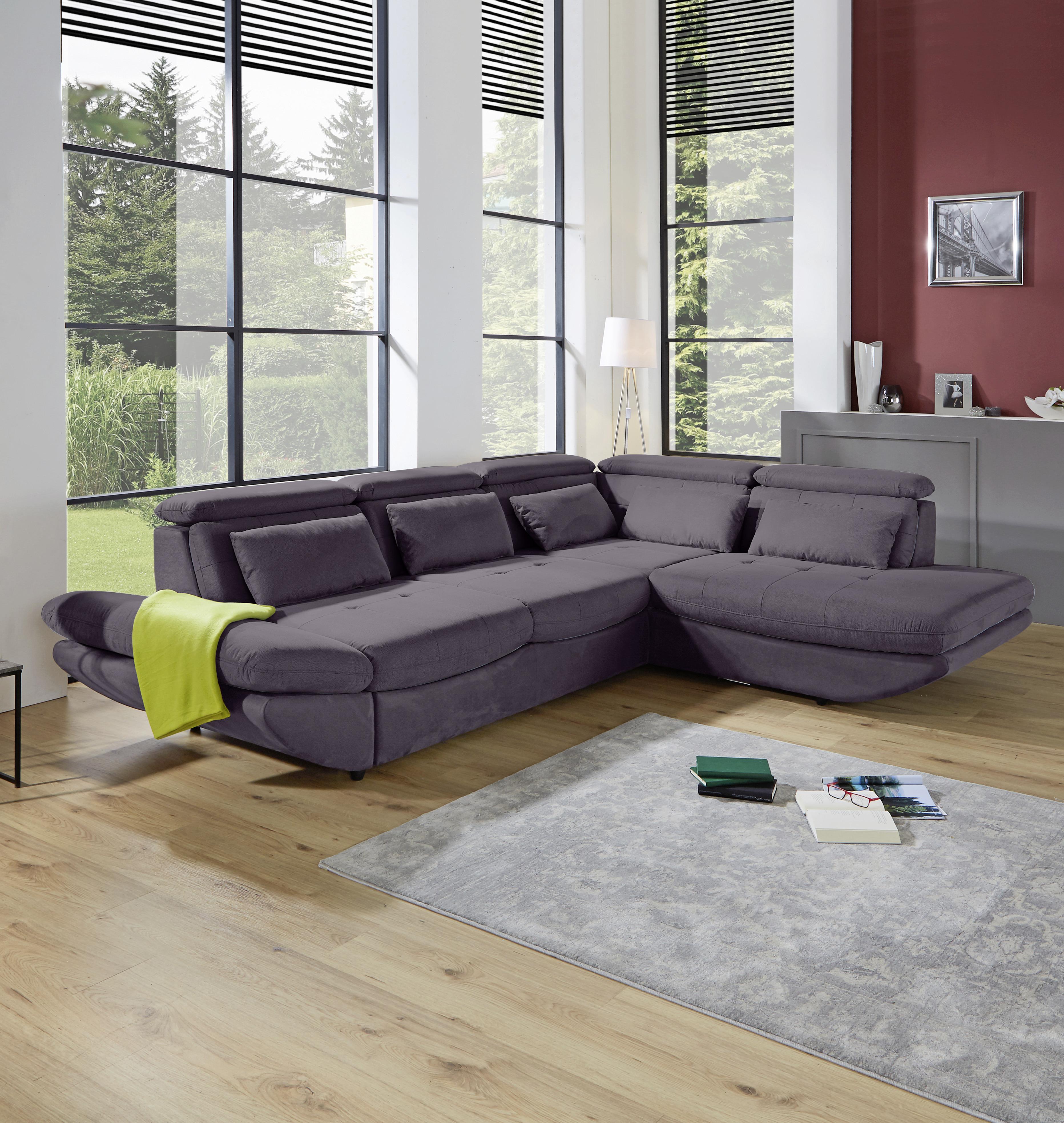 SEDACÍ SOUPRAVA PARK - černá/antracitová, Moderní, textil/plast (311/233cm) - Luca Bessoni