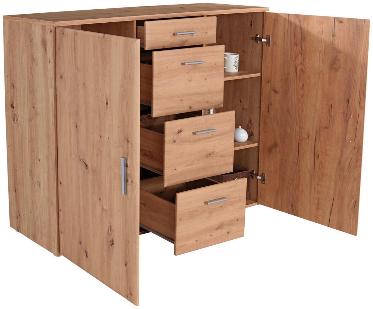 Kommode B 160cm Lissi New, Artisan Eiche Dekor - MODERN, Holzwerkstoff (160/116/42cm)