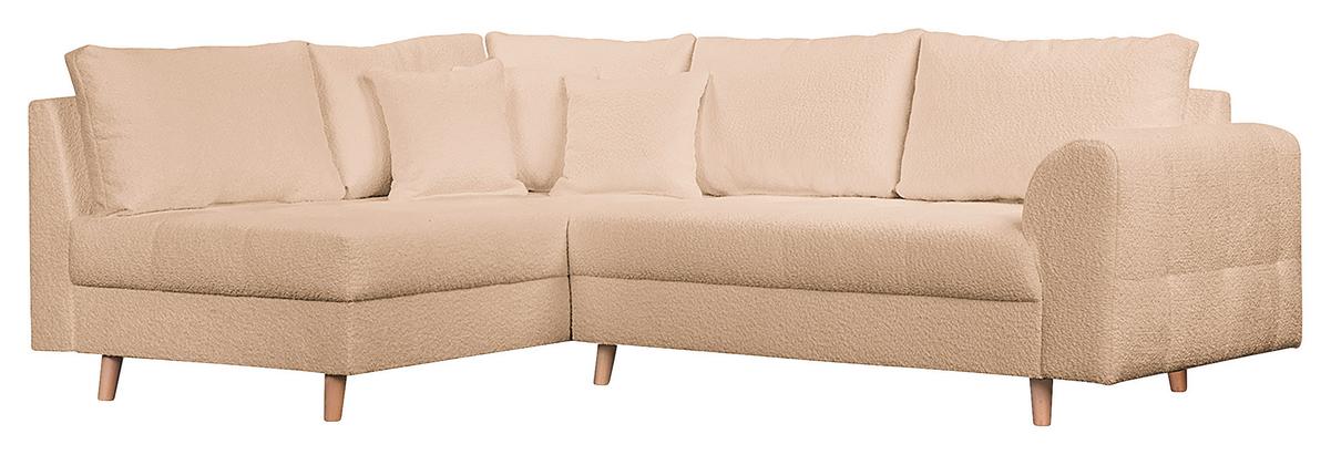 Ecksofa Ariella Beige S: 161x231 cm - Beige/Naturfarben, Design, Textil (161/231cm) - Livetastic