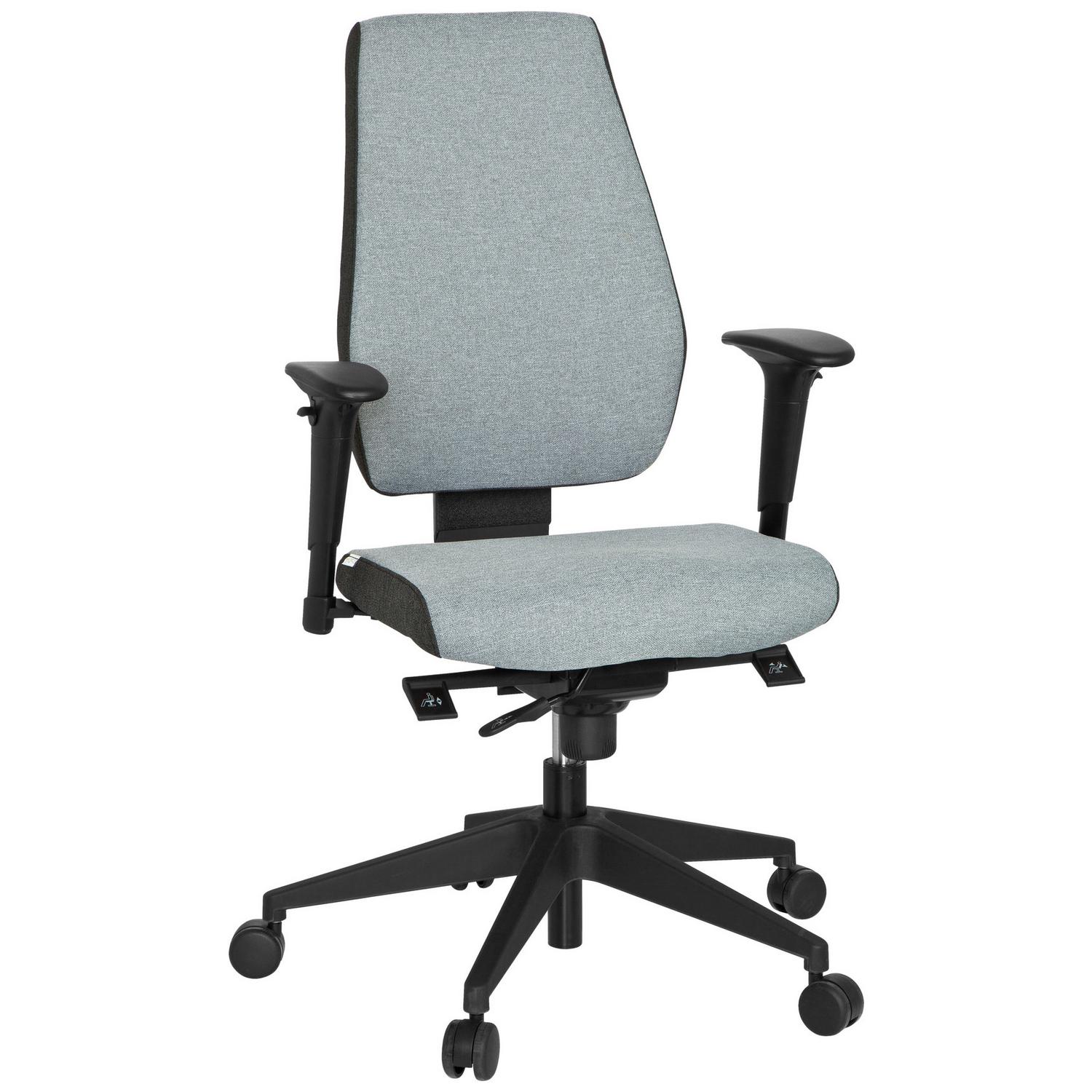 Drehstuhl Pro-Tec 500 Grau Grau, Schwarz 56x123x47 cm