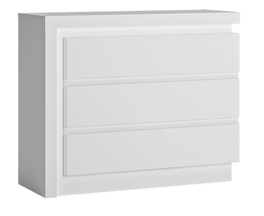 Kommode Lyon - Schwarz, Trend, Holzwerkstoff (107,5/89/42cm) - Hom`in
