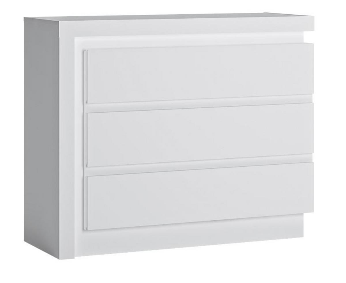 Kommode Lyon - Schwarz, Trend, Holzwerkstoff (107,5/89/42cm) - Hom`in
