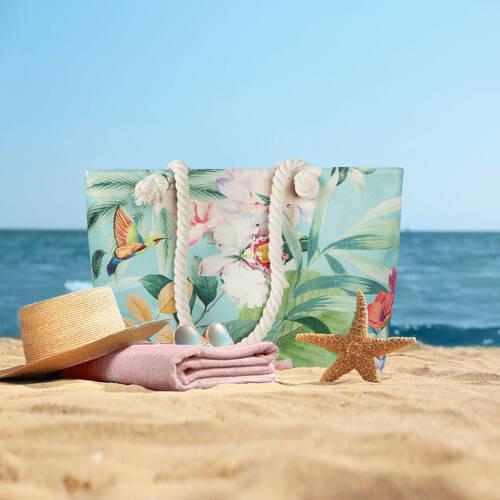 Strandtasche Fungi Multicolor 43x60 cm - Multicolor, Basics, Textil (43/60cm)