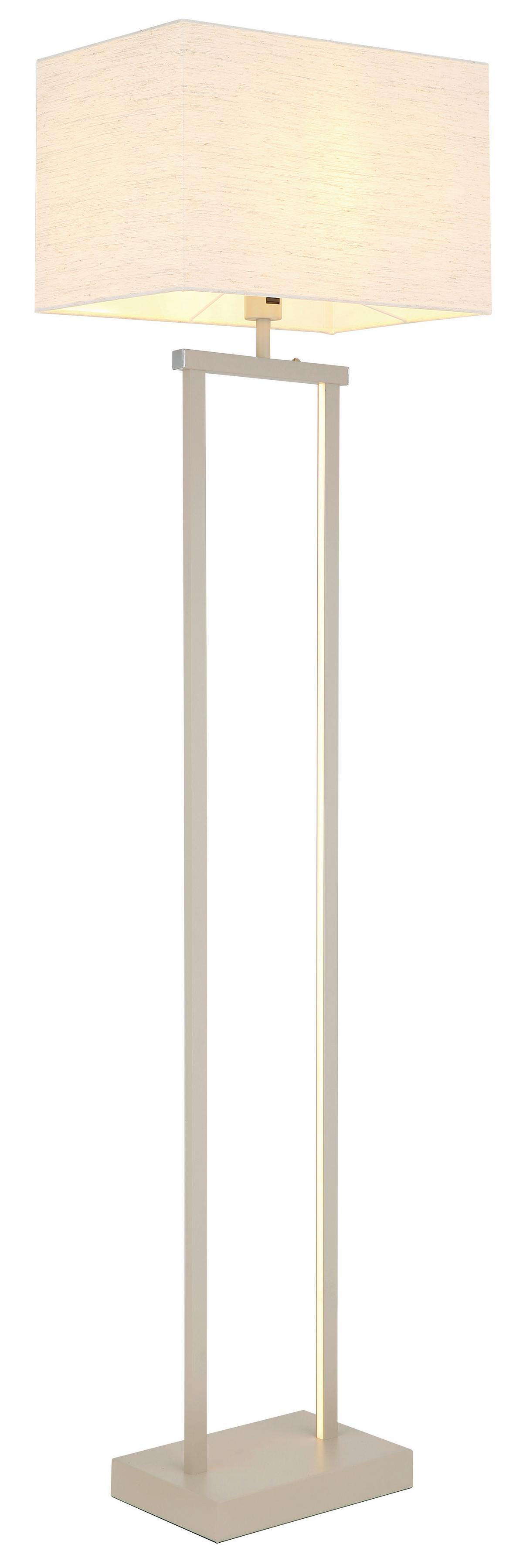 LED-STEHLEUCHTE Naturfarben, ca. 40x27x153 cm - Sandfarben/Naturfarben, Design, Textil/Metall (40/27/153cm) - Globo
