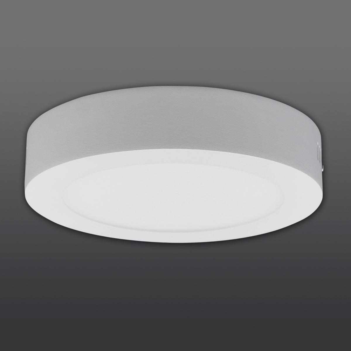 Led-deckenleuchte Ø 17 Cm 1-Flammig Rund - Weiß, Design, Kunststoff/Metall (17/4cm) - Näve