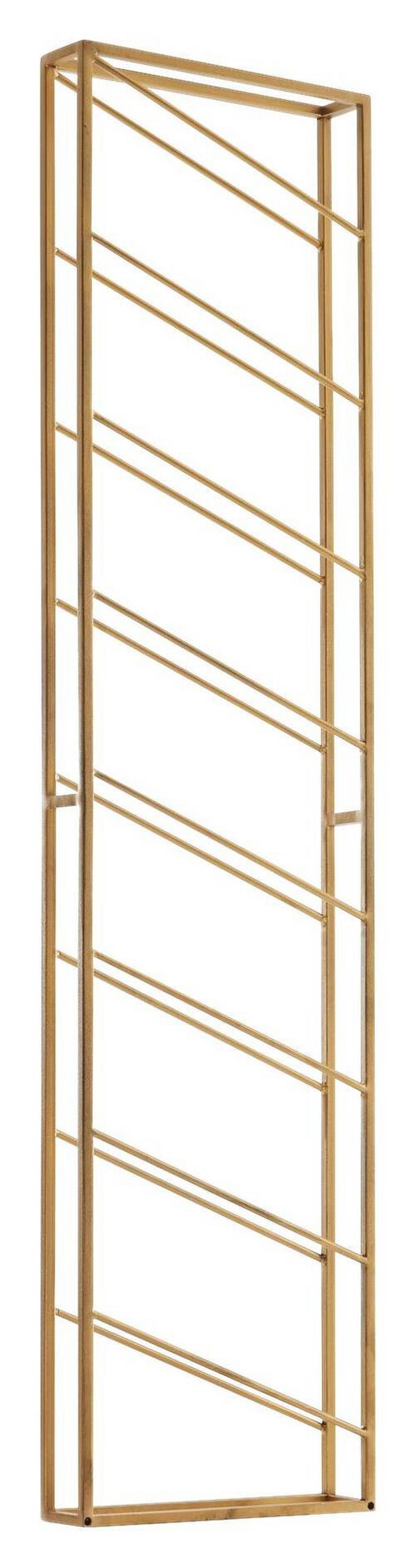 Regál na víno barva zlatá - barvy zlata, Design, kov (36/150/8cm) - MID.YOU