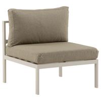 Loungesessel Copacabana - Beige/Grau, KONVENTIONELL, Metall (70/65/74cm) - Gardenson