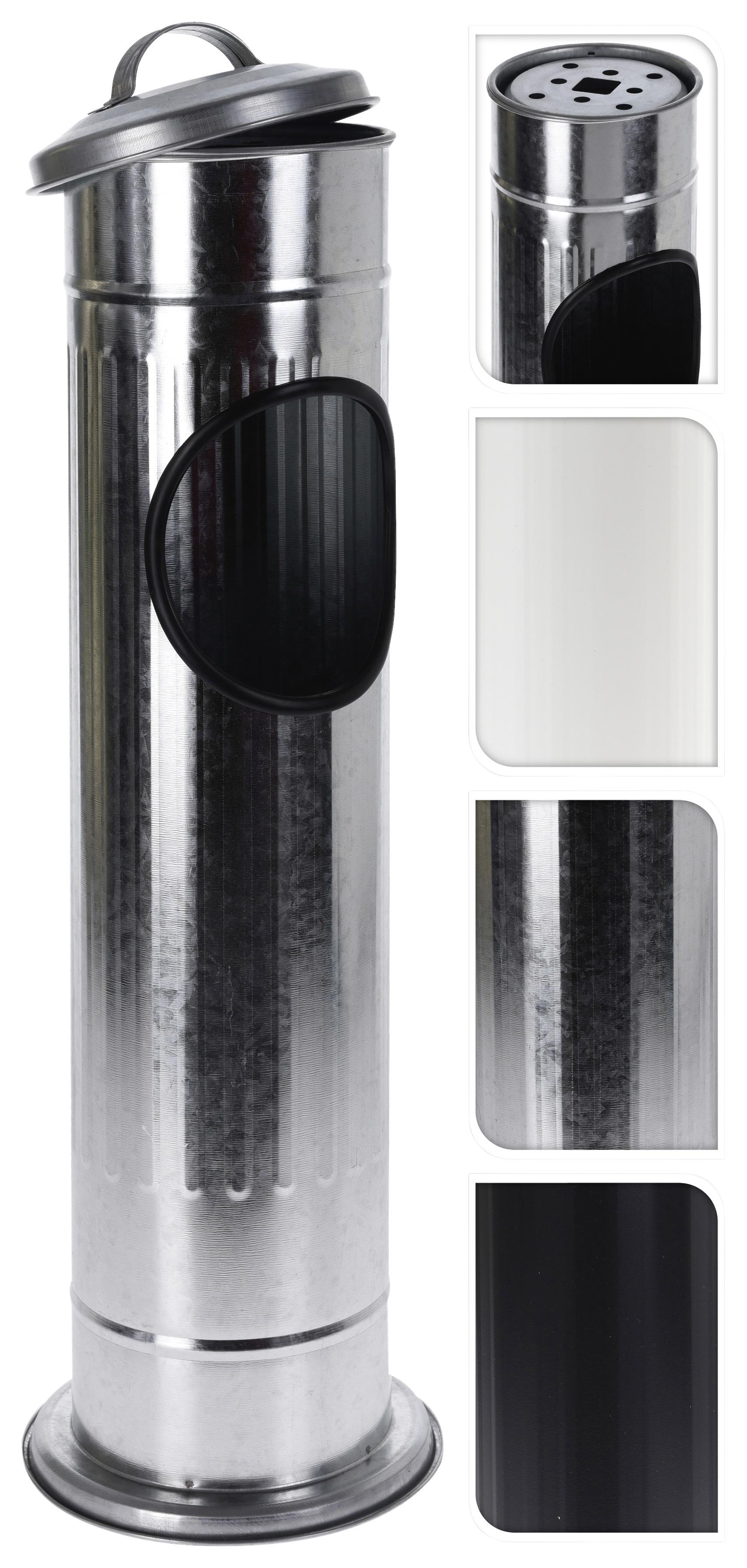 Standascher Fynn Edelstahl, DxH: 14,7x56,5 cm - Silberfarben, Basics, Metall (14,7/56,5cm)