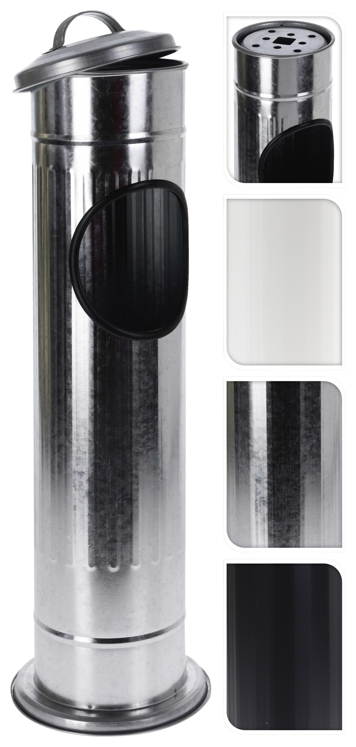 Standascher Fynn Edelstahl, DxH: 14,7x56,5 cm - Silberfarben, Basics, Metall (14,7/56,5cm)
