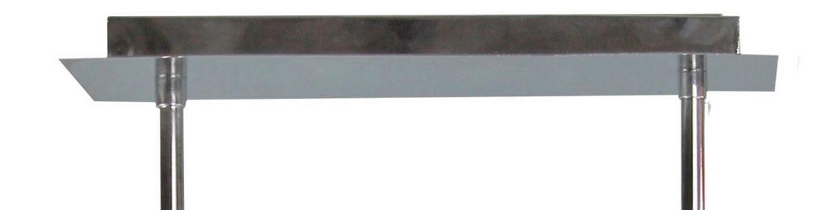 Deckenleuchte Estera 33-11510 - Chromfarben, KONVENTIONELL, Kunststoff/Metall (62/15/55cm)