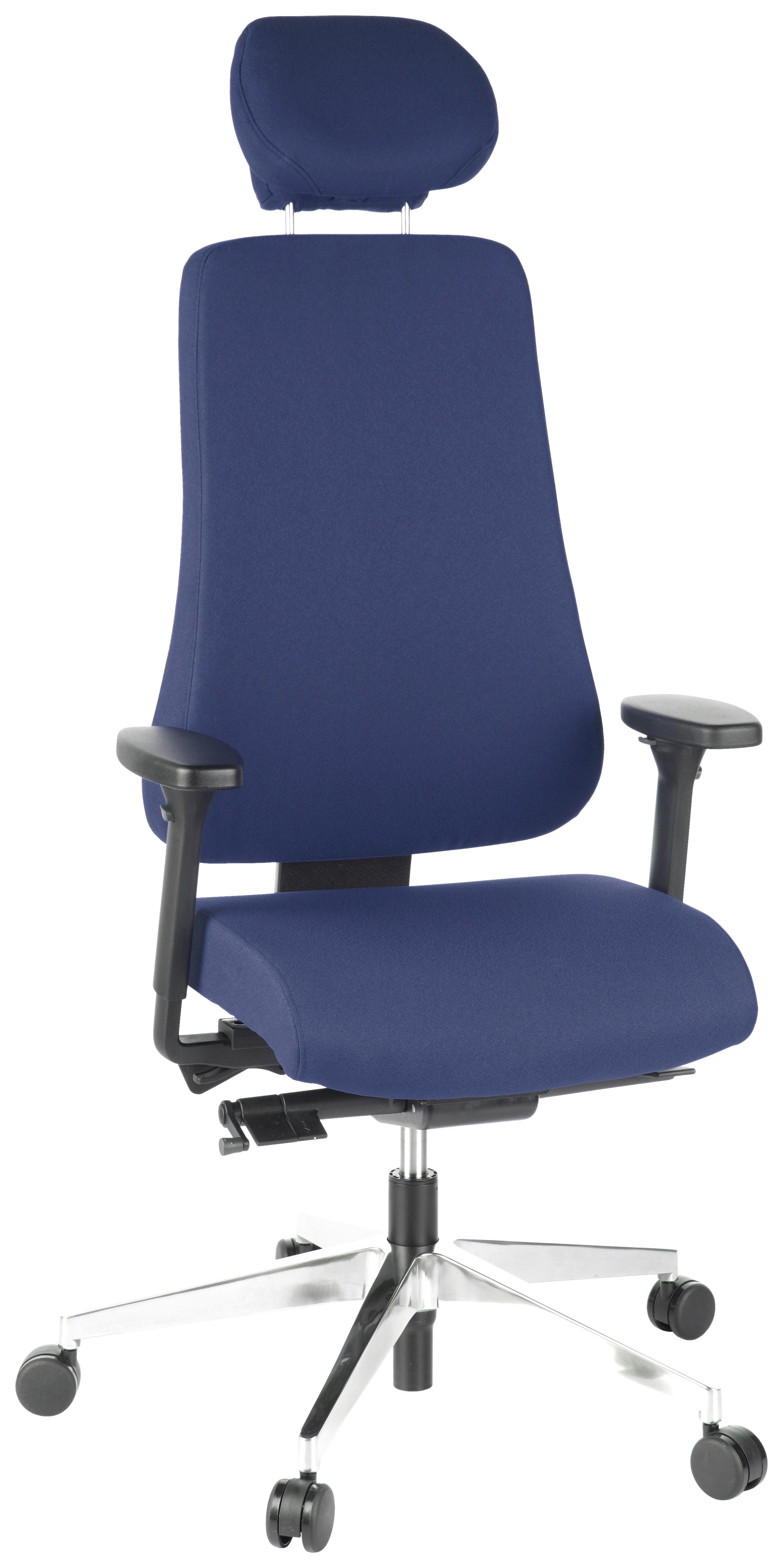 Drehstuhl Pro-Tec 400 Dunkelblau - Dunkelblau, MODERN, Kunststoff/Textil (70/148/65cm) - MID.YOU