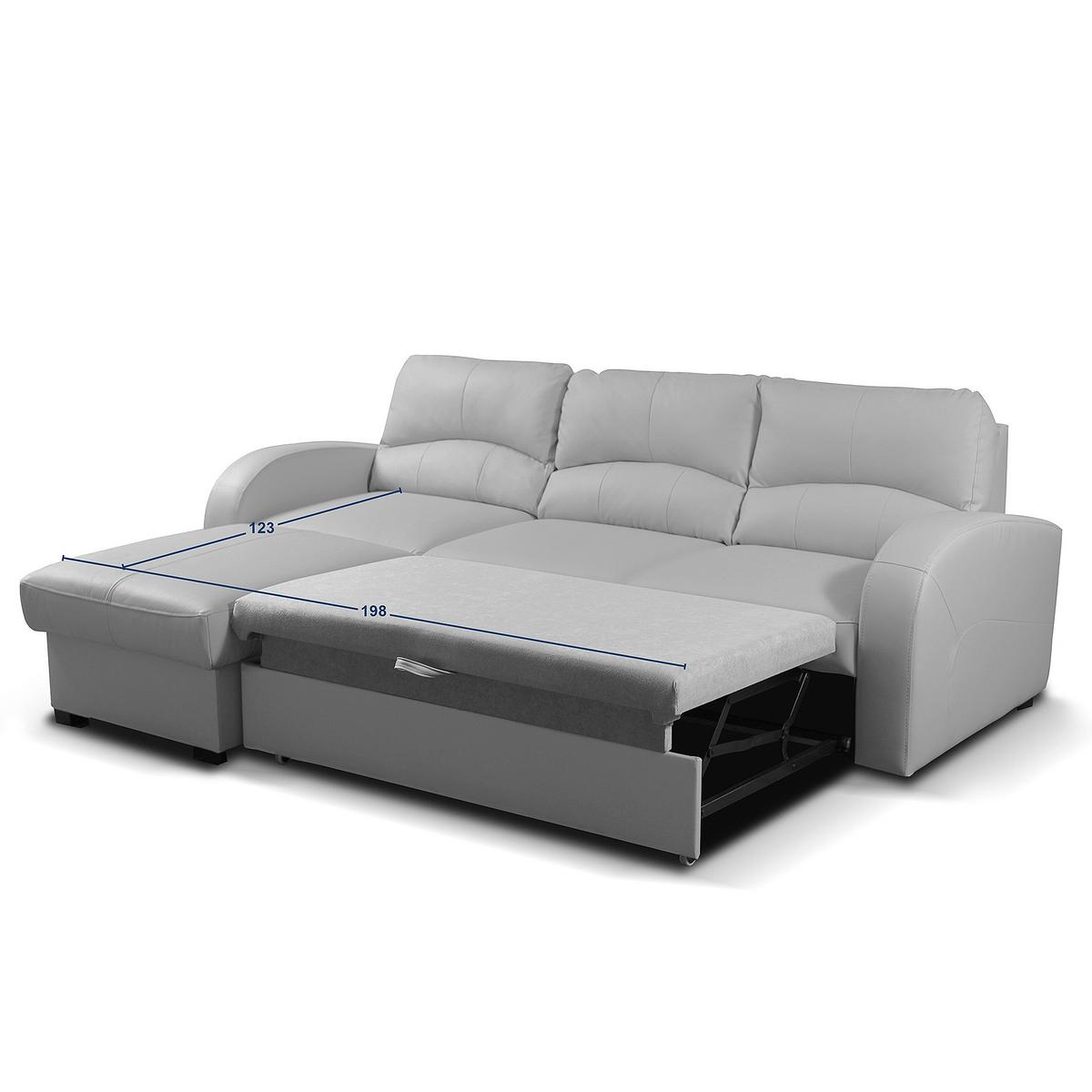 Ecksofa Tilo Rot S: 168 cm - Rot/Schwarz, Design, Leder/Textil (168/227cm) - Livetastic