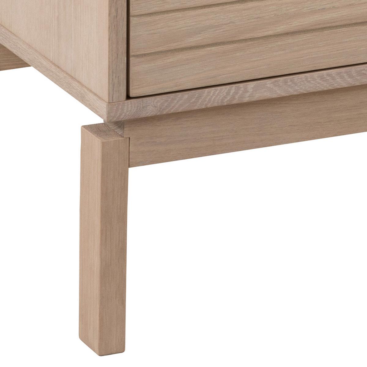 Široká komoda LINLEY dyha - biela/farba duba, Design, drevo/kompozitné drevo (180/80/40cm) - Livetastic
