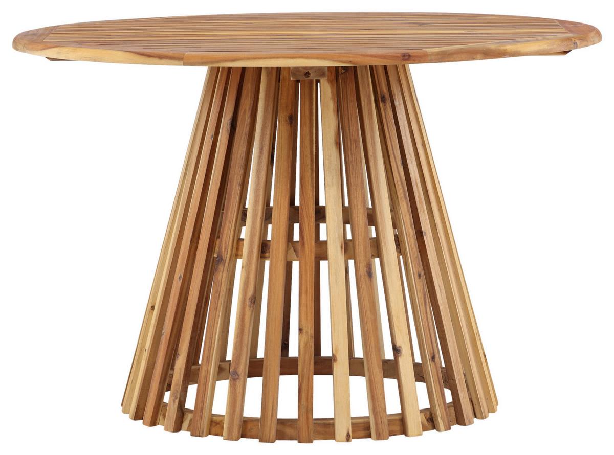 Gartentisch Lumpur Akazienholz L 120 cm - Akaziefarben, KONVENTIONELL, Holz (120/120/75cm) - Gardenson