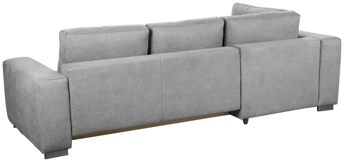 Ecksofa mit Schlaffunktion Olifant, Webstoff - Hellgrau, MODERN, Holz (203/68/283cm) - Ondega